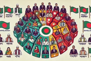 সংখ্যানুপাতিক নির্বাচন পদ্ধতি চালু করা নিয়ে জোরালো দাবি তুলছে বিভিন্ন দল। ছবি : এআই